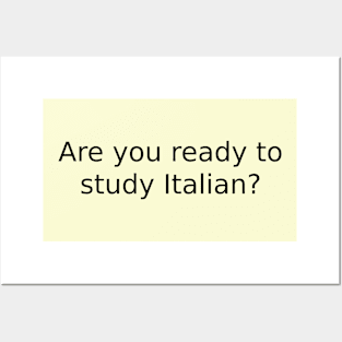 Are you ready to study Italian? Posters and Art